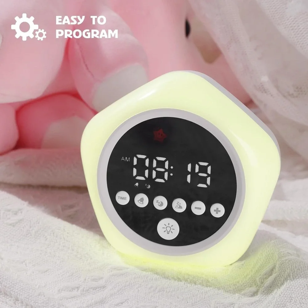 Kids OK To Wake Clock Sleep Trainer Toddler Night‎ Light Color Changing Timer